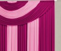 Cortina Suprema 2,00 x 1,70 metros - Vinho com rosa