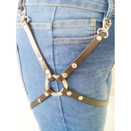 Harness de Perna Couro - Artesanal - HP 0105