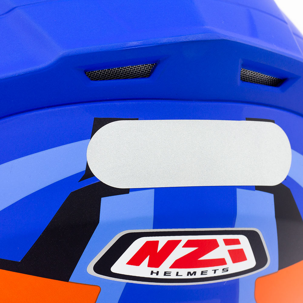 Capacete Moto NZI Trendy Overtaking Azul Céu  - Planet Bike Shop Moto Acessórios
