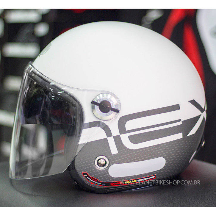 Capacete Nexx X70 City - Matt White/Black - Planet Bike Shop Moto Acessórios