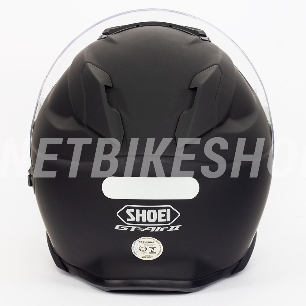Capacete Shoei GT Air II Matte Black C/ Viseira Solar - Planet Bike Shop Moto Acessórios