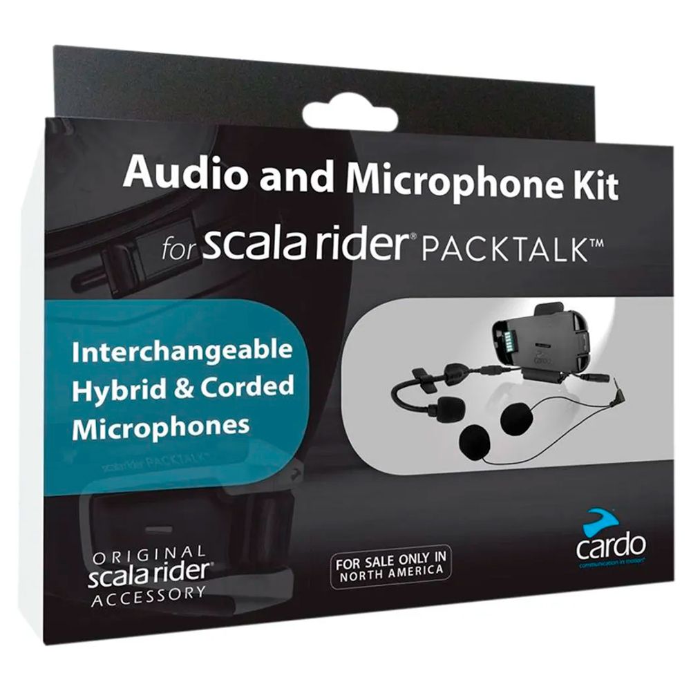 Kit Audio & Microfone Cardo Scala Rider P/ Packtalk  - Planet Bike Shop Moto Acessórios
