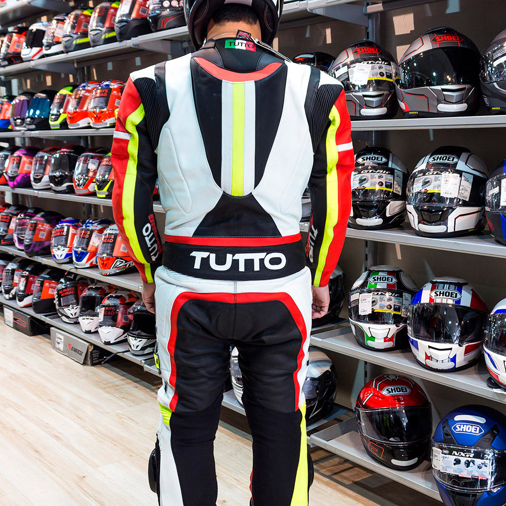 Macacão Tutto Moto Racing 2 pçs Vermelho/Amarelo - Planet Bike Shop Moto Acessórios