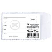 Protetor Porta RG Identidade em Bolsa PVC Cristal 70x105x0,13mm DAC (100 unidades)
