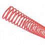 Espiral para Encadernação Vermelho 07mm até 25 Folhas - Pacote com 100 unidades