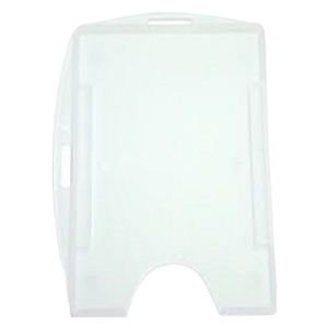 Porta Crachá Rígido Universal M3 Conjugado Transparente (Cristal) - Pacote com 25 unidades