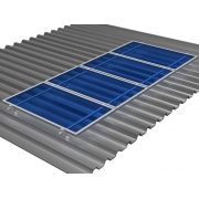 Kit de Fixação para Placa Solar - Para 4 Placas em Telha Metálica