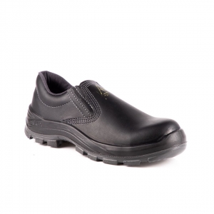 Sapato com Elástico Bracol em Microfibra Preta 4012BSEM4600LL Bico PVC CA 29951