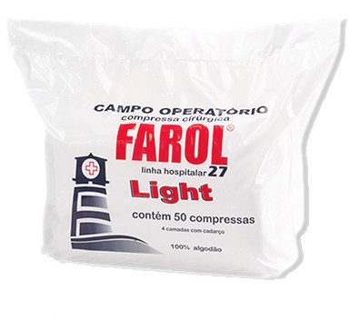 Campo Operatório Não Estéril Light 27 Pacote c/ 50 Unidades C/ Raio X - FAROL