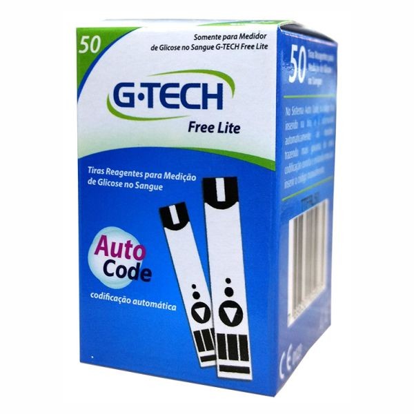 Tira de Glicemia Lite C/ 50 Unidades - G-TECH