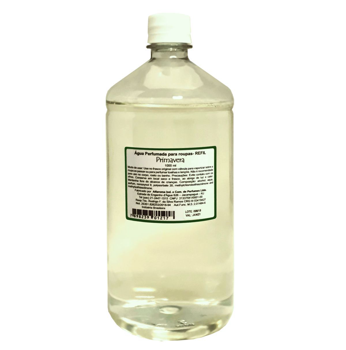 Água Perfumada para Roupas Primavera  500 ml - Alfaroma