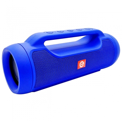 Caixa Portátil Bluetooth Soundbox Speaker com TWS FM P2 USB SD Mic 6W Duplo Auto-Falantes com Alça EXBOM M70BT Azul
