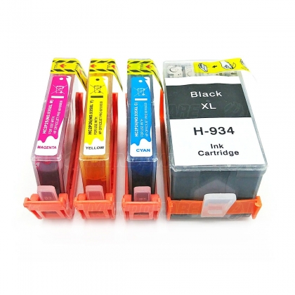 Compatível: Kit Colorido de Cartucho de Tinta 934xl 935xl para Impressora HP Pro 6230 6830