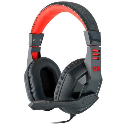 Headset Gamer Redragon Ares H120 Preto e Vermelho Estéreo Microfone Ajustável c/ Cancelamento de Ruídos