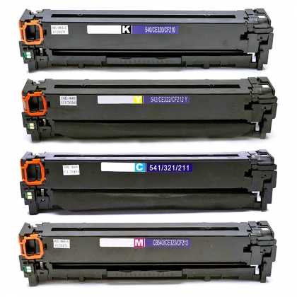 Kit 4 Cores Toner Compatível para HP 540/320/210A 541/321/211A 542/322/212A 543/323/213A para M251nw M276nw M251n M276n
