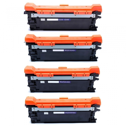 Kit Colorido Toner Compatível com 507A 504A para HP CP3525 CP3525dn CM3530 CM3530fs M551dn M570dn M551n M575c M551