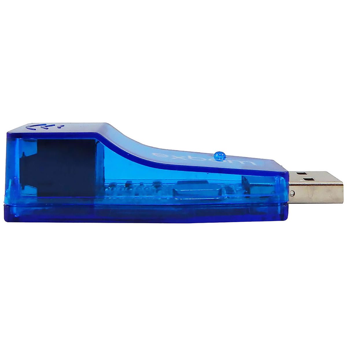 Adaptador USB 2.0 para LAN Placa de Rede Externa RJ45 Exbom UL-100