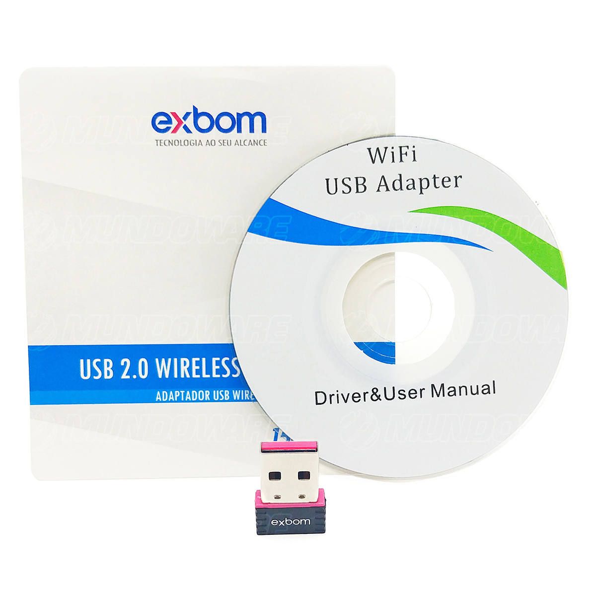 Adaptador USB Wireless Nano 150Mbps Exbom LV-UW01/RK