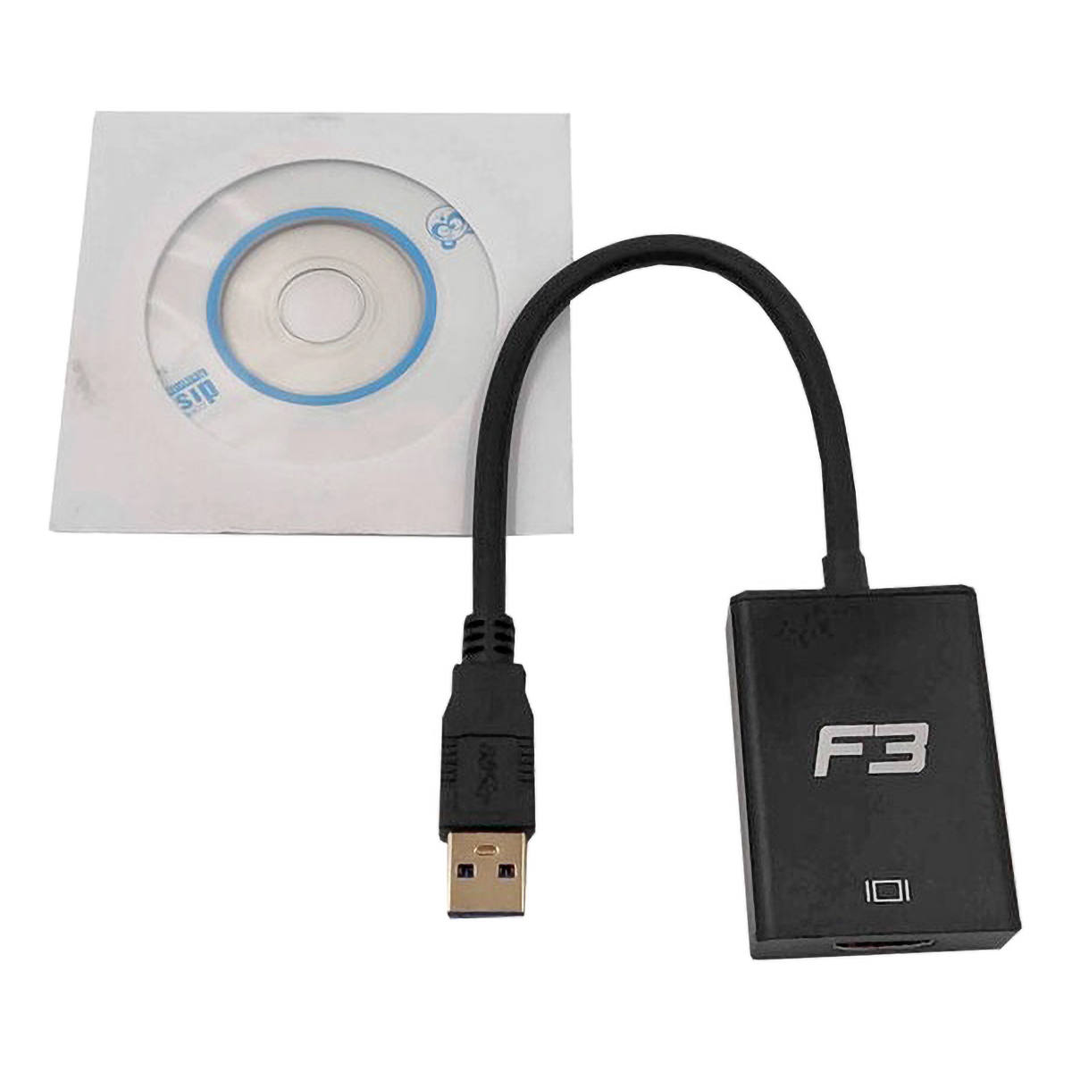Cabo Adaptador Conversor USB 3.0 x HDMI para Notebook e Computador JC-AD