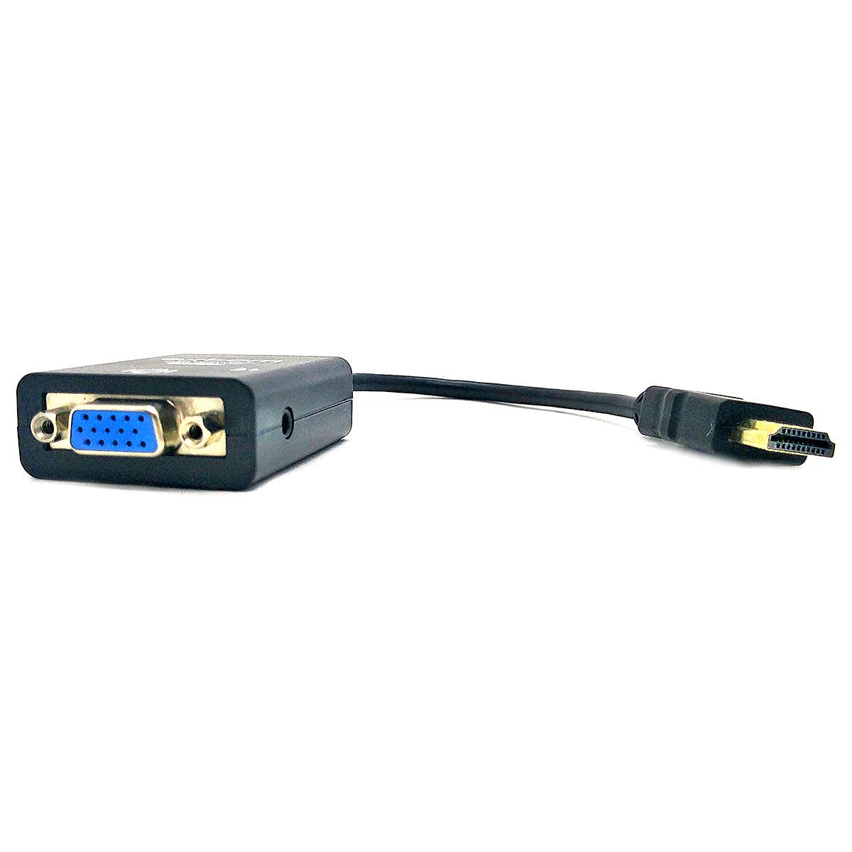 Cabo Conversor HDMI Macho para VGA Fêmea com Áudio Desbloqueado Exbom CC-HVA100