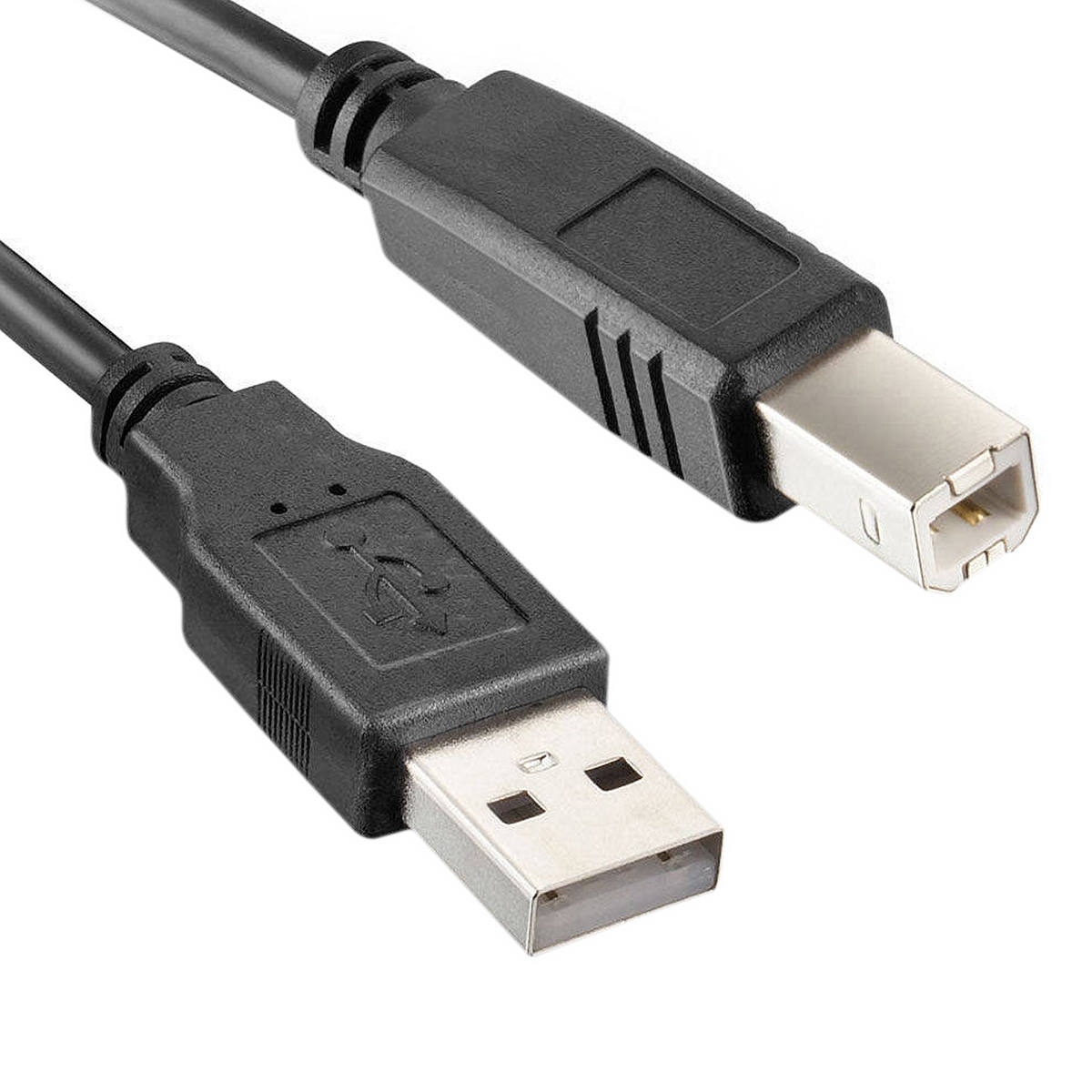 Cabo USB de 1,5 Metros AM+BM Filtro contra Interferências para Impressoras NT 03506 Preto