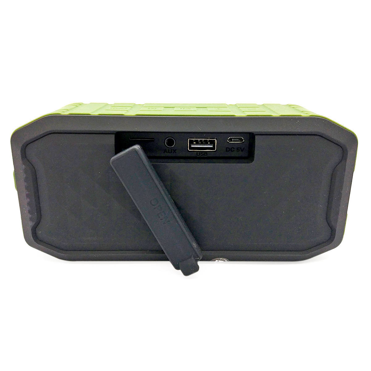 Caixa de Som à Prova d'Água IPX7 Portátil Bluetooth Acabamento Emborrachado FM USB SD P2 Exbom Panzer CS-M86BT Verde