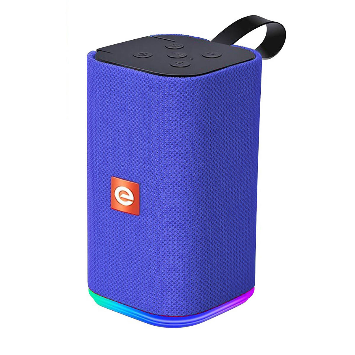 Caixa de Som Bluetooth Portátil Multimídia FM SD P2 USB Mic SoundBox LED RGB com 7 Cores Exbom CS-M31BTL Azul