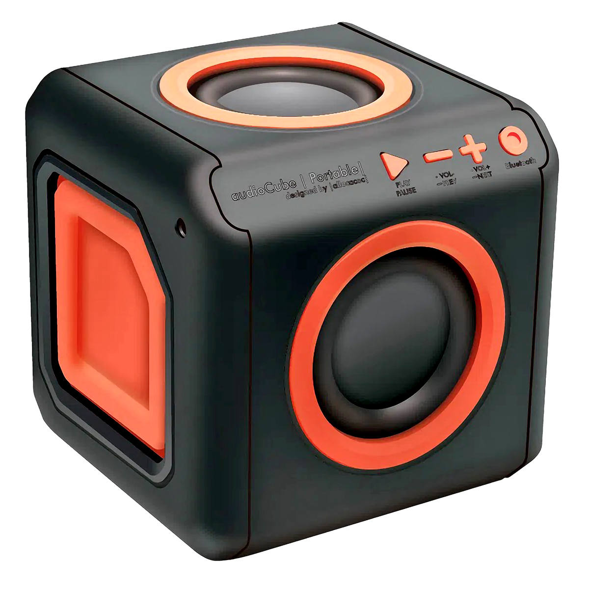 Caixa de Som Bluetooth Punch 15W 360 graus 4 Alto-Falantes Multidirecionais Bass Booster AudioCube ELG PWC-AUDWD
