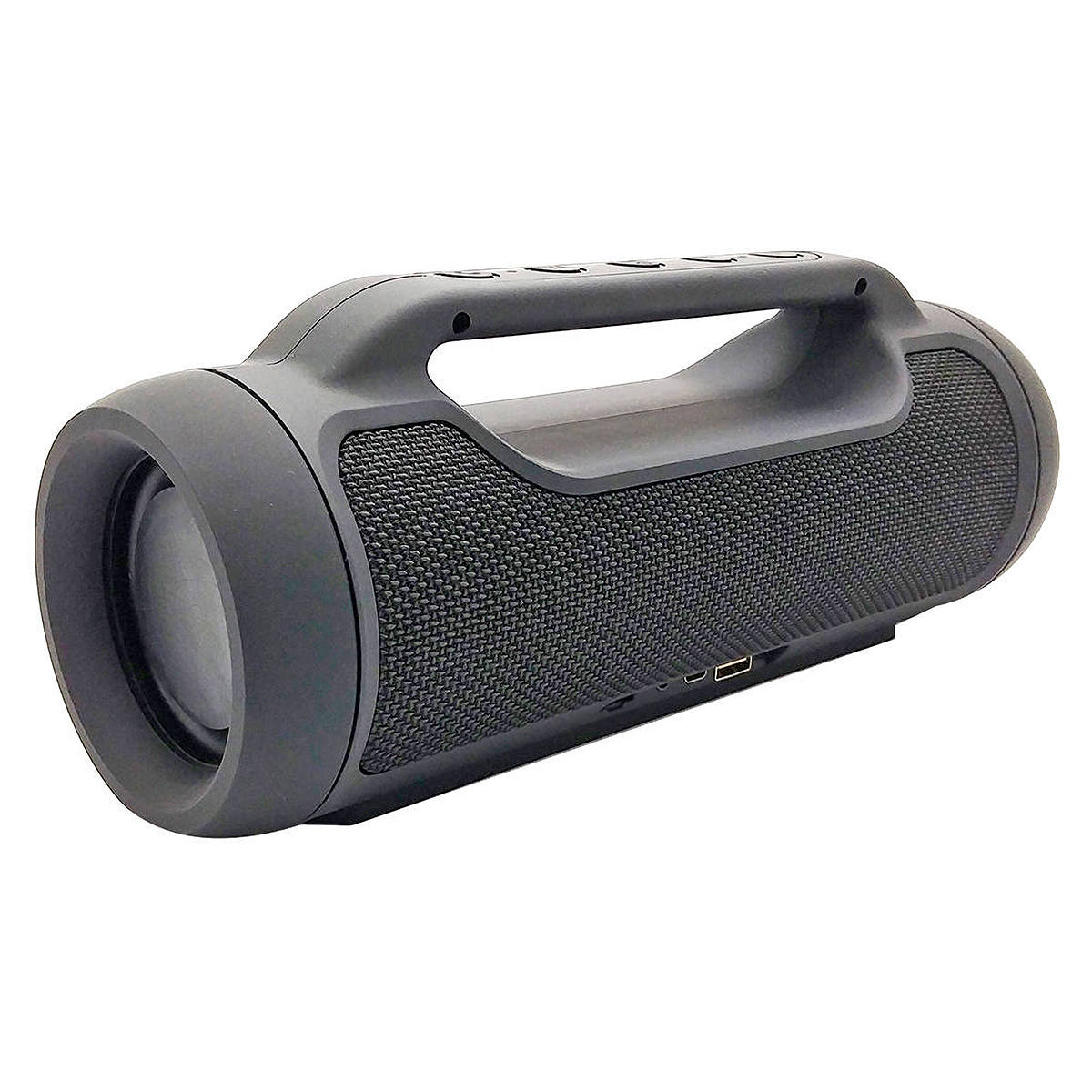 Caixa Soundbox Speaker Bluetooth com TWS FM P2 USB Micro SD Microfone Integrado com Alça EXBOM CS-M70BT Preta