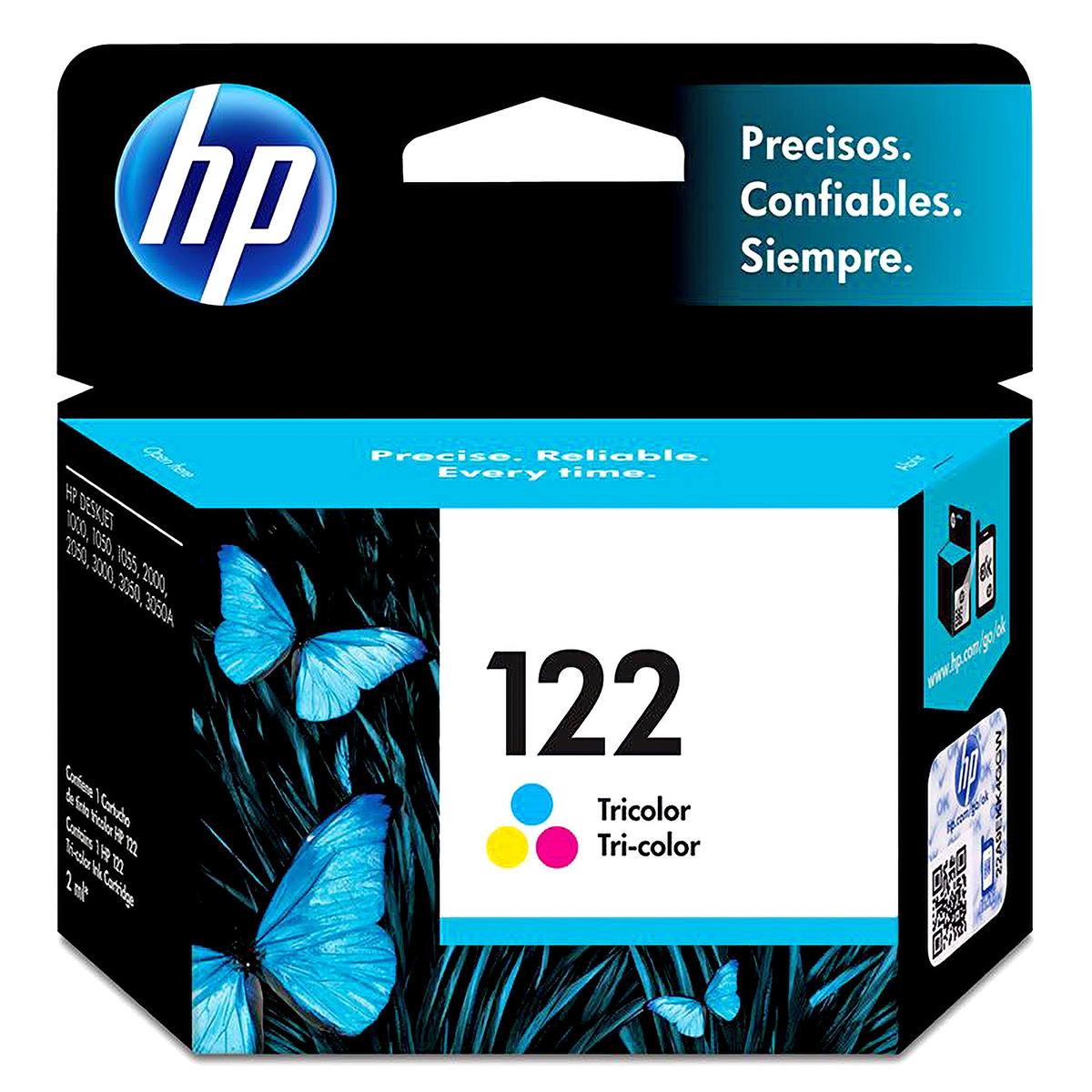 Cartucho de Tinta HP 122 Colorido CH562HB para HP Deskjet 1000 J110a 2000 J210a 2050 J510a 3050 J610a Original 2ml