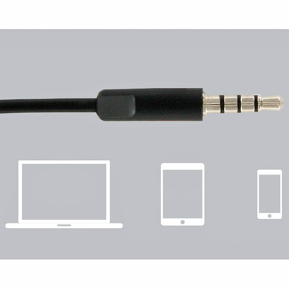 Fone de Ouvido Estéreo com Fio Logitech H151 Microfone com Redução de Ruído e Conexão 3,5mm 981-000587