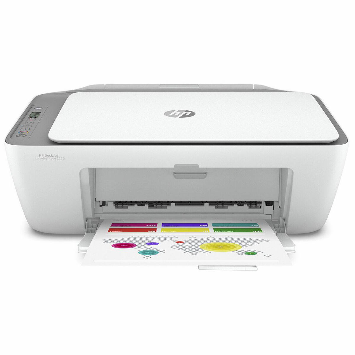 Impressora Multifuncional HP Deskjet Ink Advantage 2776 7FR20A Jato de Tinta Colorida Wireless e USB