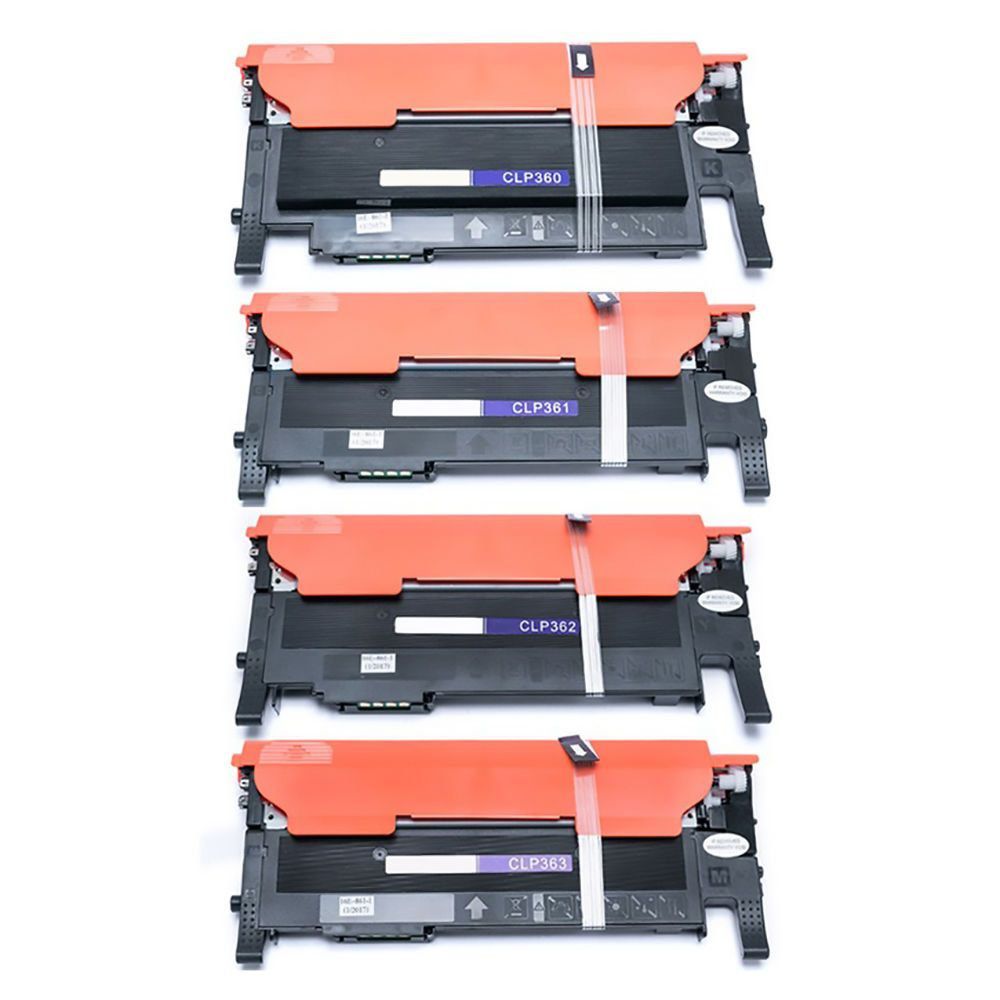 Kit Colorido Toner Compatível com CLT-406 406S para Samsung CLP-365 CLP-365w CLX-3305w CLX-3305fw C410w C460w C460fw