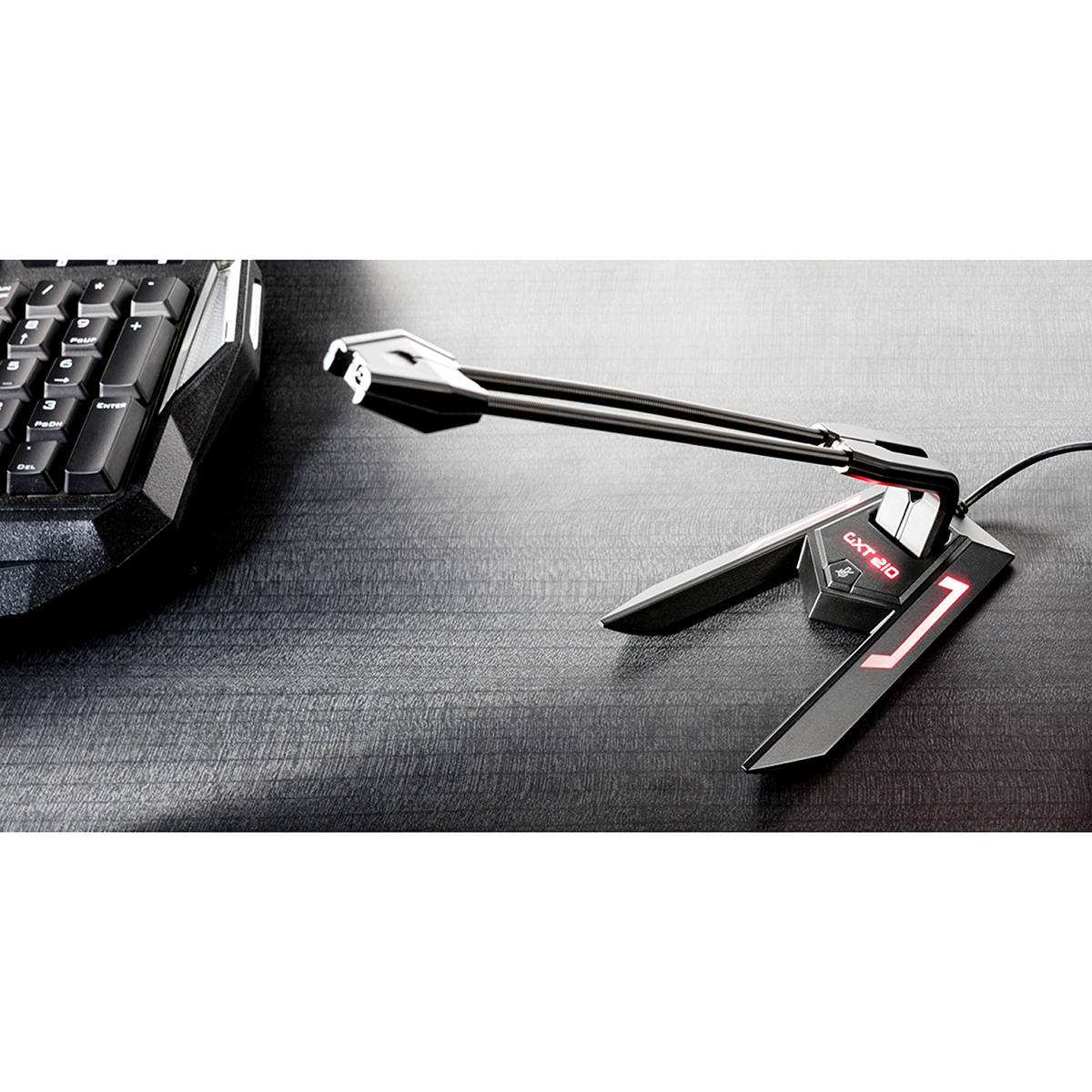 Microfone USB GXT 210 Scorp com Suporte Flexível e Regulável Botão Mute Cabo 1.5m Trust