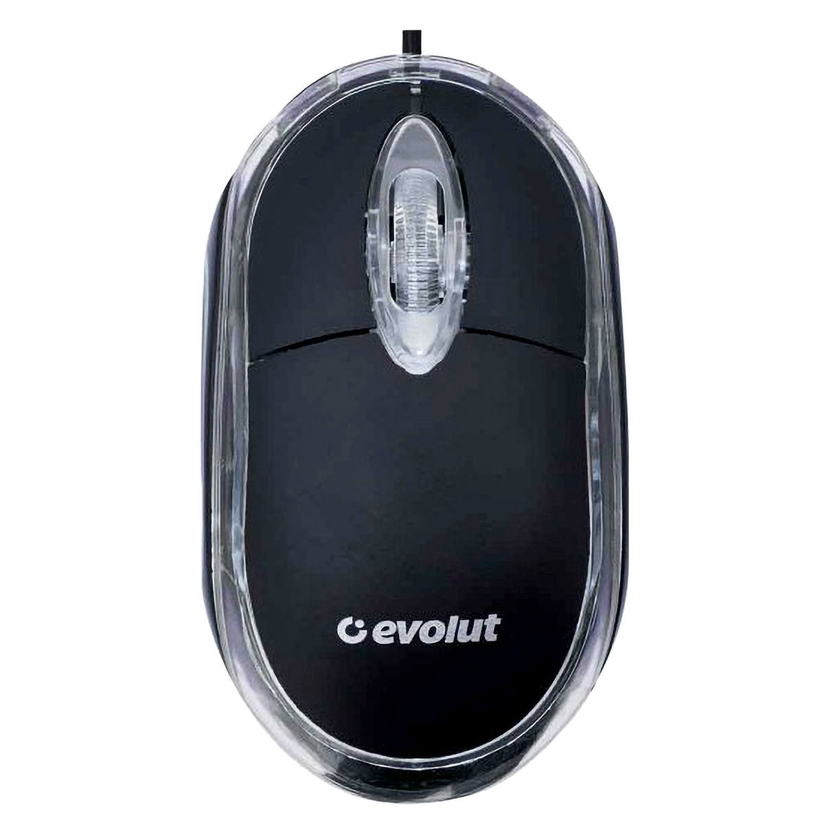 Mouse com Fio USB Óptico 800 DPI Preto com LED Vermelho Evolut EO-101