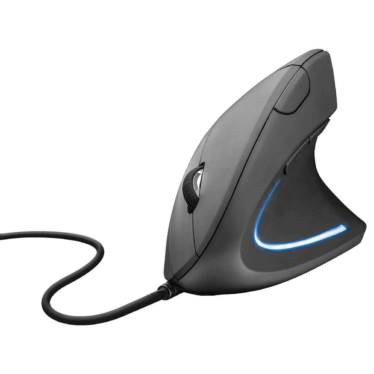 Mouse Ergonômico Vertical com Fio USB Reduz Tensões no Braço/Pulso e Apoio para Polegar Trust Verto