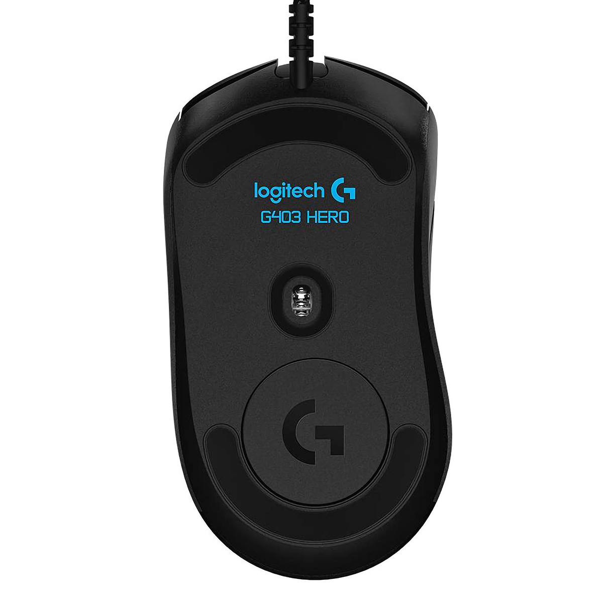 Mouse Gamer Hero Logitech G403 Tecnologia Lightsync 6 Botões Programáveis Ajuste De Peso Sensor 16000 DPI 910-005631