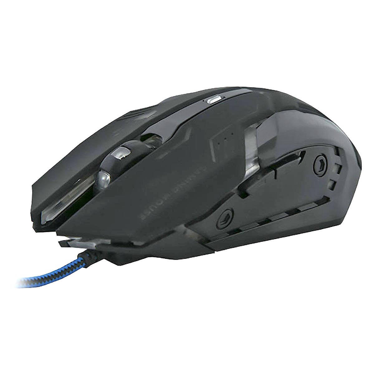 Mouse Gamer USB 3200dpi Iluminação LED RGB 6D X Soldado Infokit GM-600 Preto