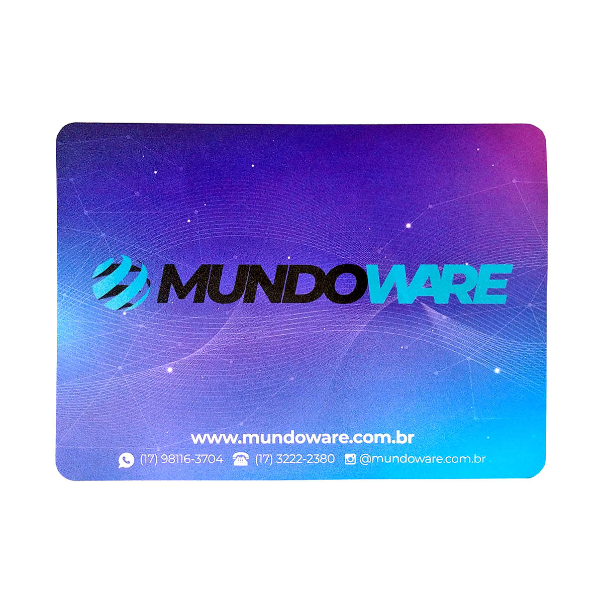 Mouse Pad Mundoware 15x20cm Compacto Base Antiderrapante