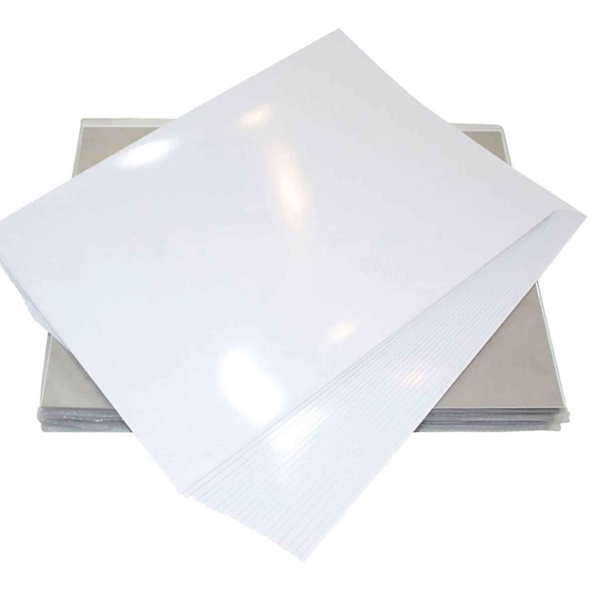 Papel Adesivo Fotográfico 115g A4 Branco Brilhante Resistente à Água / 500 folhas