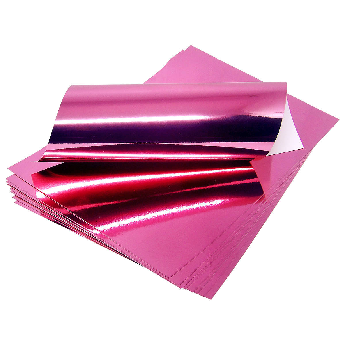 Papel Laminado Rosa A4 250g Lamicote para Artesanato Decorações Enfeites Lembrancinhas Pacote com 10 Folhas Masterprint