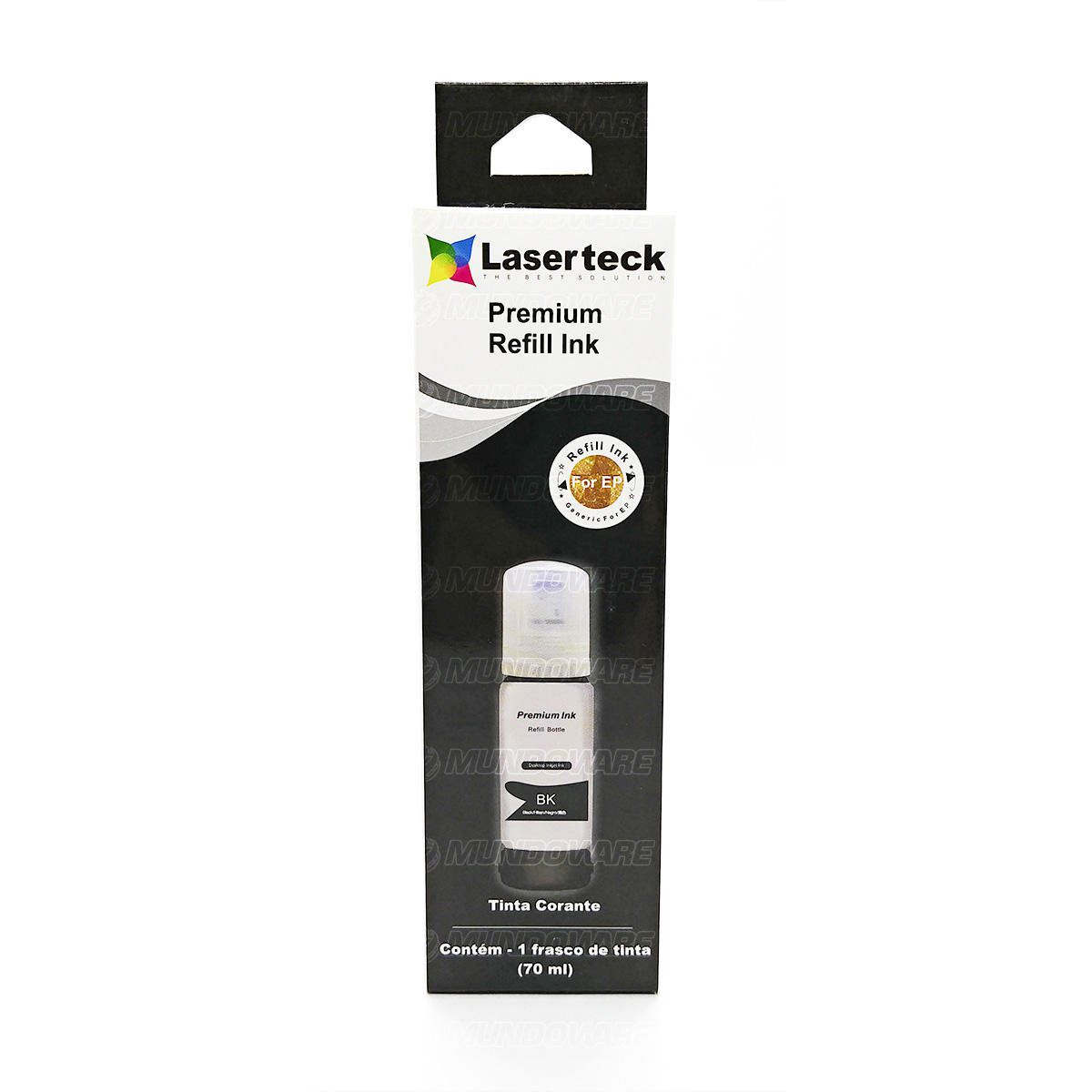 Compatível: Tinta Corante Laserteck para Epson L4150 L4160 L6160 L6161 L6171 L6190 L6191 4150 6161 6190 / Preto / 70ml