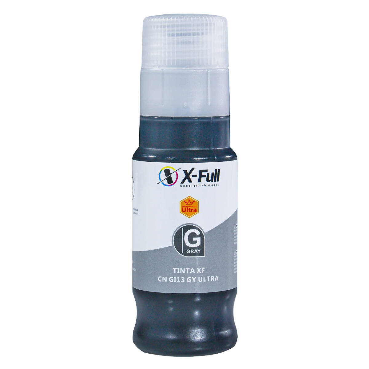 Tinta X-Full Compatível com GI13 GI-13 Cinza Corante para Impressoras Canon G510 G610 G-510 G-610 Garrafa de 70ml