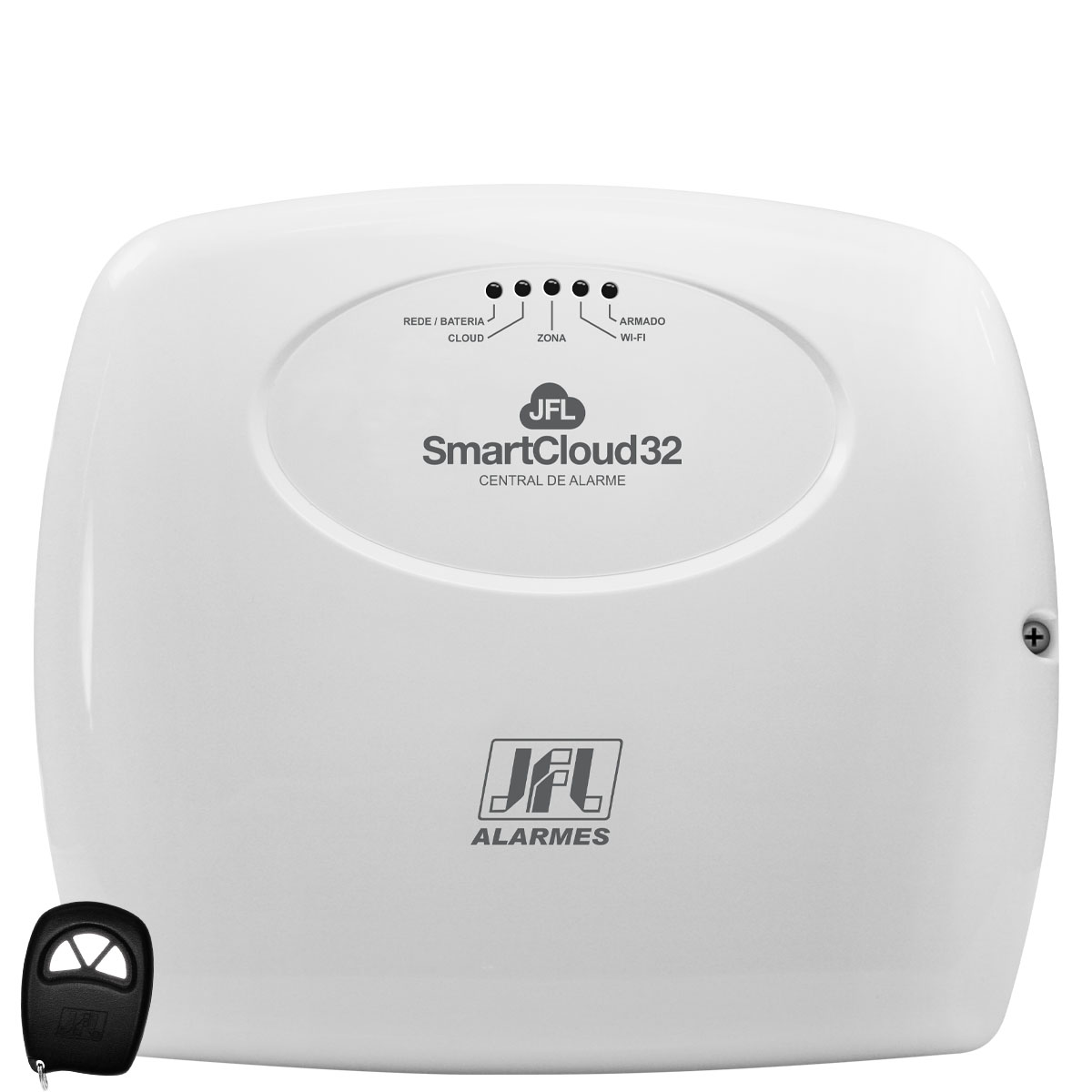 Kit Alarme SmartCloud 32 Jfl Discadora Gsm e Sensores Shc Fit e IrPet 530Sf