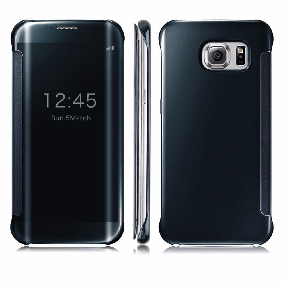 Capa Case Flip Cover Clear View Similar Galaxy S6 