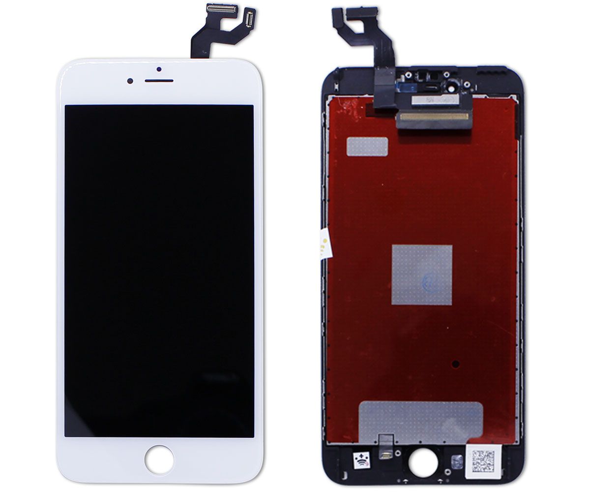 Kit Tela Display iPhone 6S Plus Empório Pro Branco + Bateria + Película