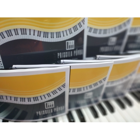 KIT STUDIO PREMIUM Caderno de Música Personalizado | Caderno De Música com a Capa com sua Logo, Nome do Professor de Piano e Cores escolhidas, vários modelos | Kits a partir de 25 unidades