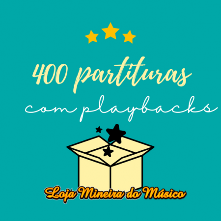 Pacotão 400 Partituras Pacotão Alta Qualidade Partituras Playbacks 200 Românticas + 200 Populares