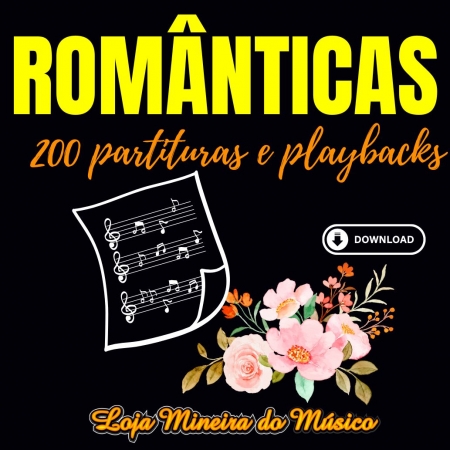 Sax Soprano 200 Partituras Românticas + 200 Playbacks MP3 Acompanhamento para o Saxofone Soprano Sax