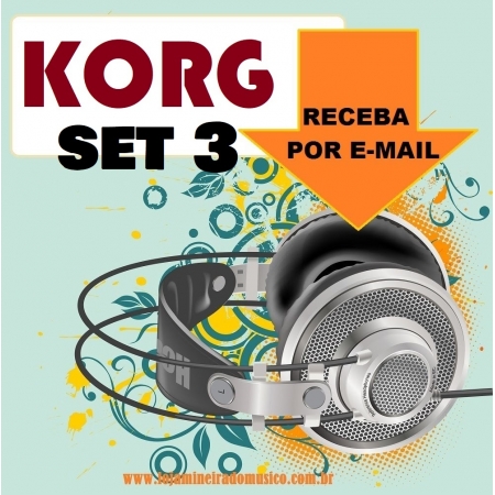 Set de Ritmos Korg Volume 3 | Download de Ritmos para Teclados Korg PA 50, PA 500, PA 600 | Coleção 3 com 100 Ritmos para Teclados - Korg